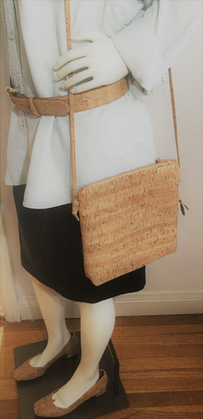 cork leather purse